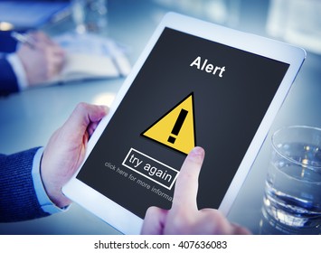 Alert Warning Notification Hack Signal Concept