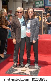 Alex Lifeson And Geddy Lee  At The Induction Ceremony For RUSH Into The Hollywood Walk Of Fame, Hollywood, CA. 06-25-10