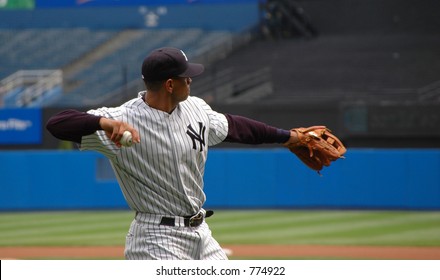 Alex Rodriguez During Warm Ups