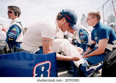 Alex Tagliani Is Getting Ready For The Car Race