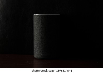 Alexa In A Black Moody Background.