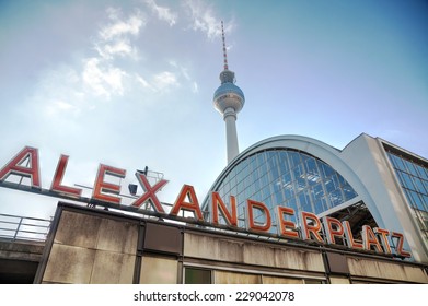 Alexanderplatz Subway Station In Berlin, Germany