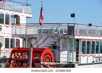 Alexandria Bay, NY 05-08-2022 Tour boat Island Wanderer of Uncle Sam Boat Tours
