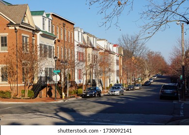 Alexandria USA - 15 March 2015 : Street in Historic city of Alexandria on the Potomac River in Virginia USA