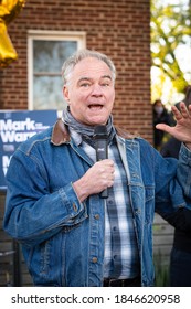 Alexandria, Virginia/USA- November 3rd 2020: Virginia Senator Tim Kaine Speaking At A Event For Mark Warner.