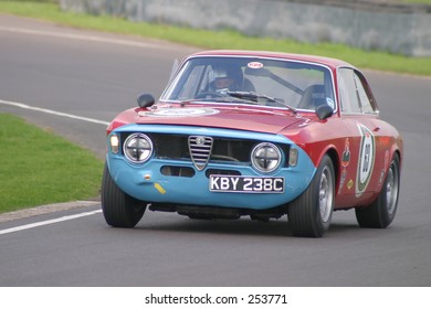 Alfa Romeo Touring Car At Castle Combe Racing Circuit