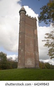 Alfred's Tower, Near Stourhead, . Constructed By Henry Hoare II In 18th Century  To Commemorate King Alfred's Victory Over The Danes At The Battle Of Eddington