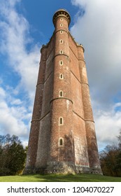 Alfred's Tower, Near Stourhead, England In Autumn. A Folly Constructed By Henry Hoare II In 18th Century To Commemorate King Alfred's Victory Over The Danes At The Battle Of Eddington