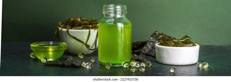 Algae Based Oil, Seaweed Alternative Vegan Oil, Monounsaturated Healthy Fat Ingredient With Algae Seaweeds