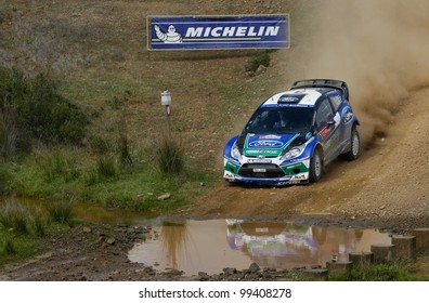 ALGARVE, PORTUGAL - MARCH 31: Jari Matti Latvala (FIN) Driving Is Ford Fiesta RS WRC In Rally De Portugal 2012 On March 31, 2012 In Algarve, Portugal