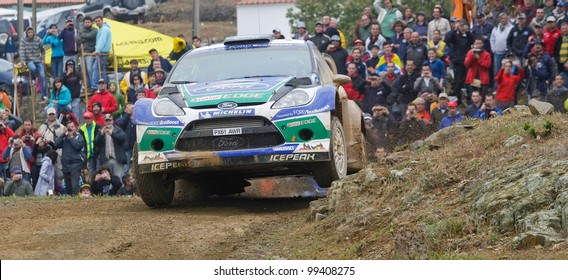 ALGARVE, PORTUGAL - MARCH 31: Jari_Matti Latvala (FIN) Driving Is Ford Fiesta RS WRC In Rally De Portugal 2012 On March 31, 2012 In Algarve, Portugal