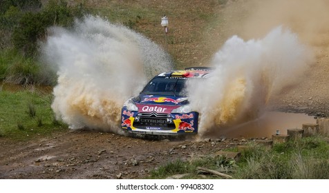 ALGARVE, PORTUGAL - MARCH 31: Thierry Neuville (BEL) Driving Is Citroen DS3 WRC In Rally De Portugal 2012 On March 31, 2012 In Algarve, Portugal