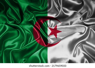 Algeria Cloth Flag Background Hd