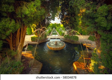 Alhambra garden, Granada, Spain - Powered by Shutterstock