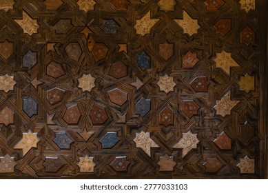 Alhambra Geometric Wooden Ceiling Pattern