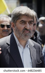 Ali Motahari Representative Of Parliament In Qods Day Rally, Tehran, Iran, July 10, 2015.