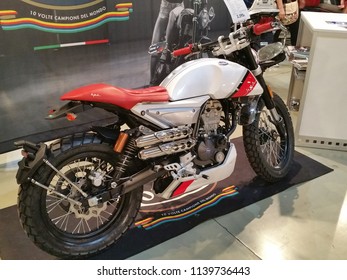 Alicante, Spain; May 13 2017: Café Racer Bike New Mondial