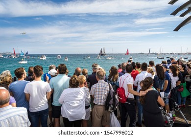 Alicante, Spain - October 22th 2017 : Start Of The Volvo Ocean Race, In The Harbour Of Alicante. First Day.