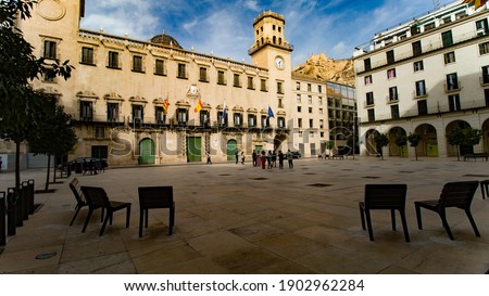 Alicantre Town Hall in the historic center of Alicante
