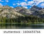 Alice Lake in the Sawtooth Mountain Wilderness near Sun Valley, Idaho