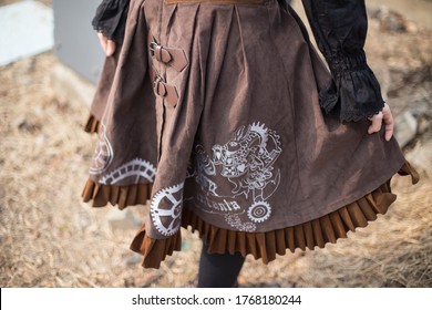 Alice In Wonderland Inspired Steampunk Lolita Fashion Skirt