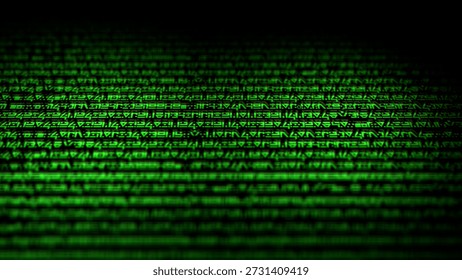 Alien or Extraterrestrial Code Algorithms - UFO Conspiracy Concept