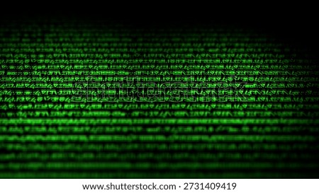 Alien or Extraterrestrial Code Algorithms - UFO Conspiracy Concept