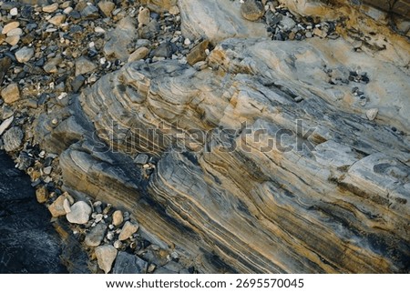 An alien-like rock texture background with pebbles