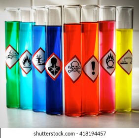 Aligned Chemical Danger pictograms - Toxic