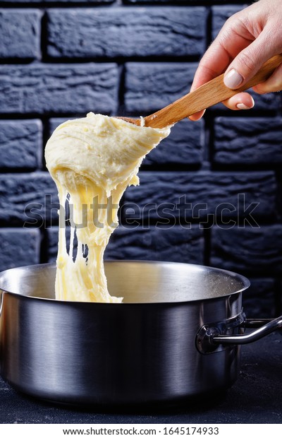 Aligot Cheesy Mashed Potato Dish French Stock Photo (Edit Now) 1645174933