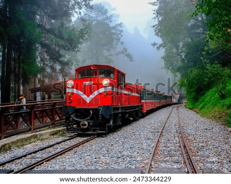 Image, Stock Photo mountain tour Wood Old