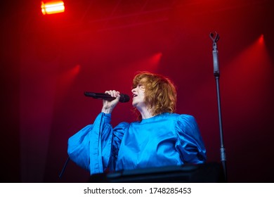 Alison Goldfrapp Singer From Goldfrapp, Live At Standon Calling Festival Uk, 29th July 2018 