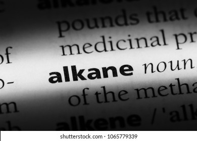 Alkane Word In A Dictionary. Alkane Concept.