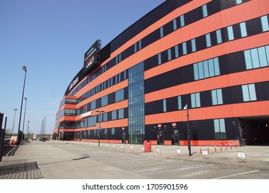 Alkmaar, Netherlands, 16 April 2020: Afas Soccer Stadium (AFAS Stadion) Of The Football Team AZ Alkmaar In The Dutch Province Of North Holland. 