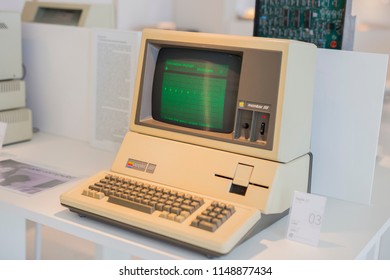 All About Apple Museum Savona Italy July 2017 Horizontal Image Of Apple III Vintage Computer