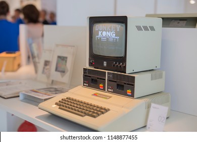 All About Apple Museum Savona Italy July 2017 Horizontal Image Of Apple II Vintage Computer