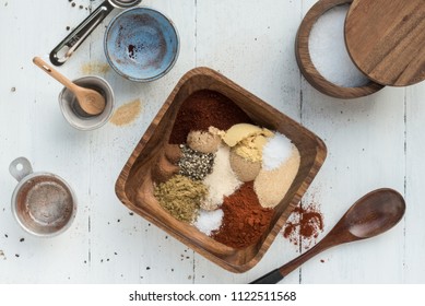 All American BBQ Rub Ingredients Combined