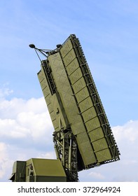 All Around Antenna Of The Air Defense Complex, Made Of Phased Array Technology, On A Rotating Platform