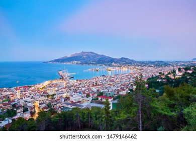 All the beauty of the famous city of Zakynthos, seen from Bocali Castle. Holiday concept -  Zakynthos island, Greece. - Shutterstock ID 1479146462