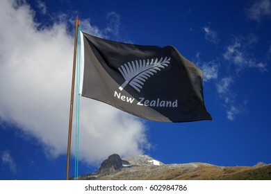 All Blacks New Zealnd Flag. Location: New Zealand Aotearoa