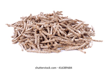 All Bran Cereal On White Background