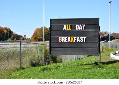 All Day Breakfast Sign