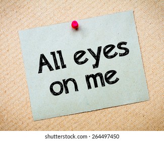 All Eyes On Me Message Recycled Stock Photo 264497450 | Shutterstock