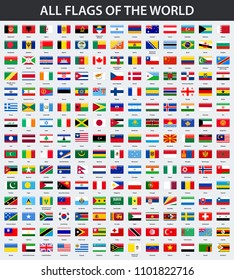 World Alphabetically Country Flags Images, Stock Photos & Vectors ...