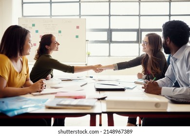 All Ideas Are Creative, We Need Business To Execute. Shot Of Creative Employees Having A Meeting In A Modern Office.