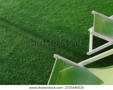 All Inclusive Vacation Concept with Empty Deck Chairs
