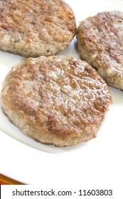 All Natural Cooked Pork Sausage Patties Breakfast