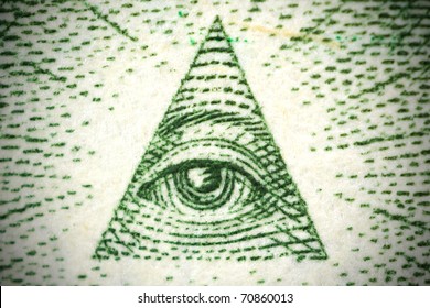 All Seeing Eye From A 1 Dollar Bill