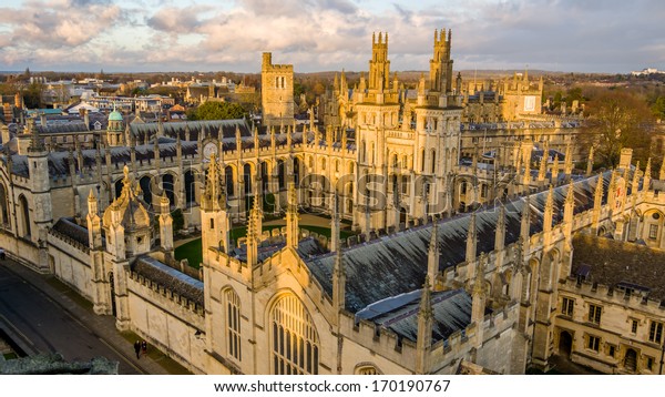 All Souls College at the university of Oxford.\
Oxford, England