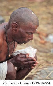 ALLAHABAD, INDIA - FEBRUARY 10, 2013: Unidentified Vaishnavi At The Maha Kumbh Mela Hindu Religious Festival